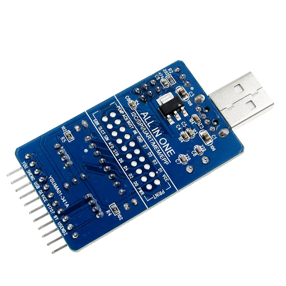 Adaptateur de série CH341A USB vers SPI I2C IIC UART TTL ISP, convertisseur EPP/MEM pour débogage de brosse série RS232 RS485