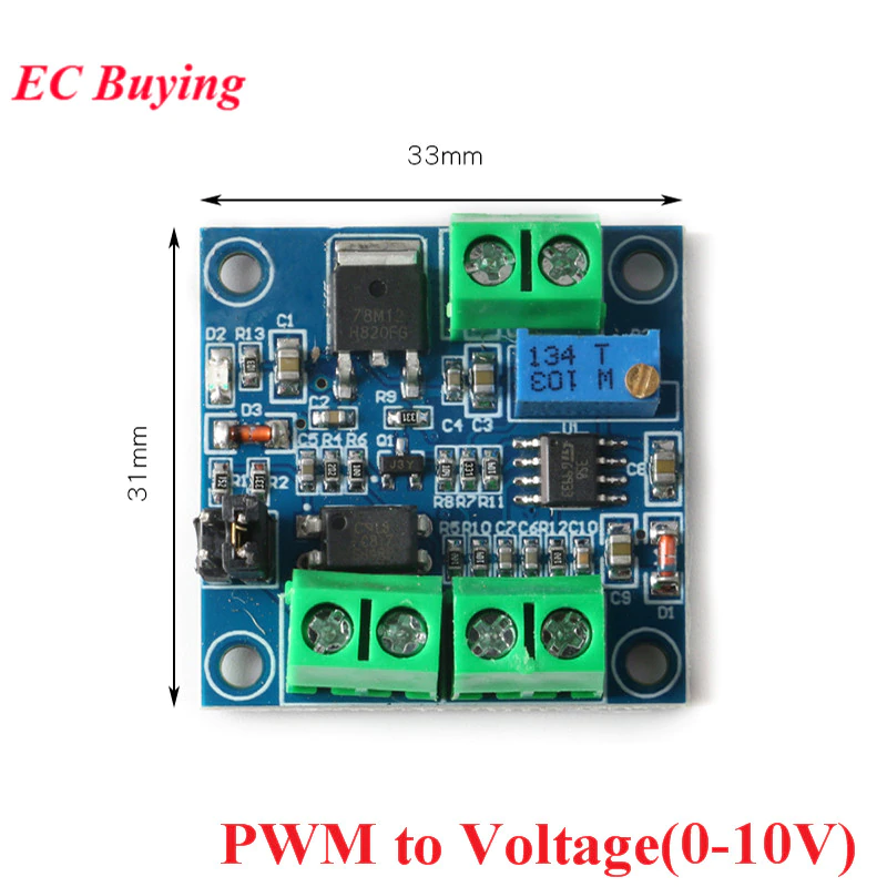 Module Convertisseur Fréquence TO Tension 0-1khz TO 0-10v