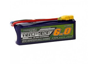 Batterie LIPO Turnigy nano-tech 6000mAh 3S 25~50C Lipo Pack w/XT-90