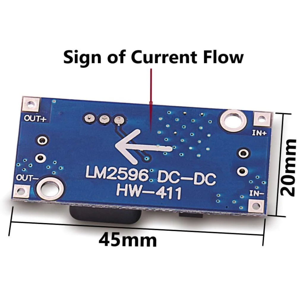 convertisseur abaisseur DC-DC  lm2596  A 3.2V / 40V TO 1.3V / 35V