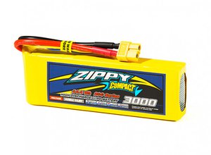 Lipo batteries 3000mAh 4S 1P 20C ZIPPY avec XT60