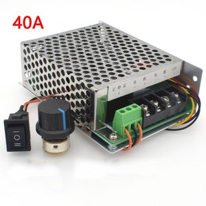 PWM 40A controleur de vitesse de moteur DC 12v 24v 36v 48v avec interrupteur d'inversion