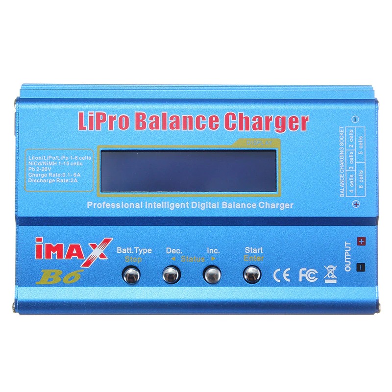 IMAX B6 – Chargeur  Déchargeur d'Équilibre de Batterie Lipo + Adaptateur 12V 5A