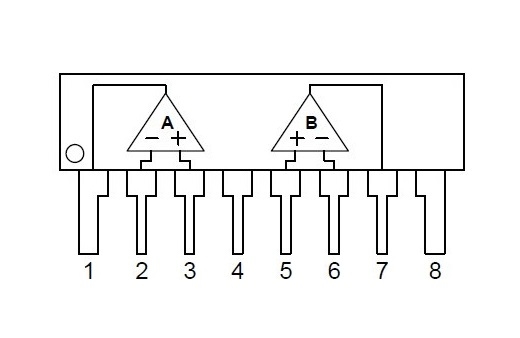 Circuit amplificateur opérationnel NJM4558L NJM4560L