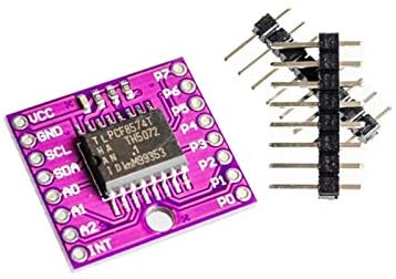 module Multiplexeur gpio pcf8574t i2c 8 bits pcf8574 purple