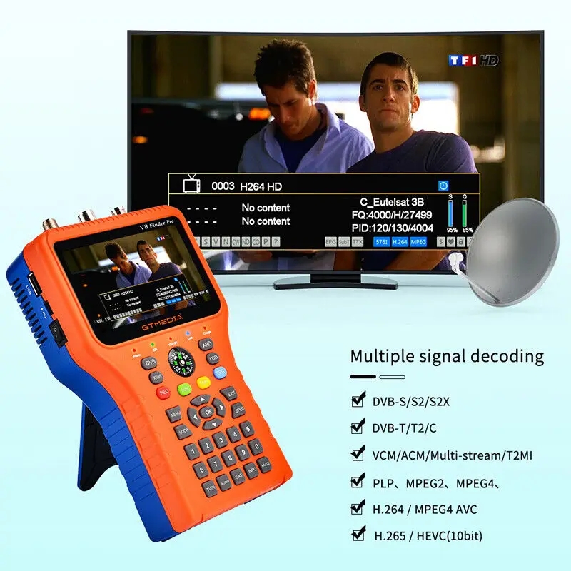 GTmedia – détecteur de Satellite V8 Pro DVB-S2 DVB-T2 DVB-C AHD H.265