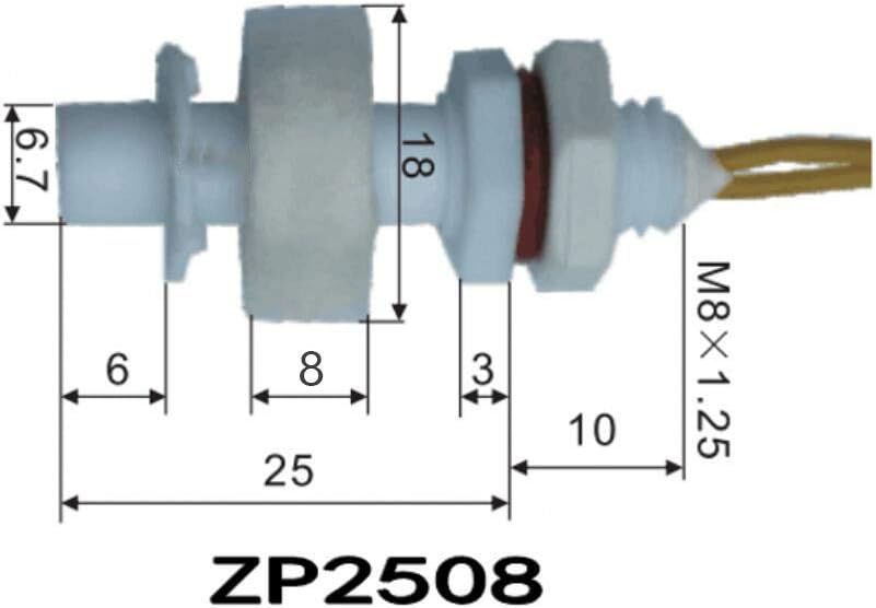 Mini flotteur vertical  ZP2508  Interrupteur et capteur niveau d’eau
