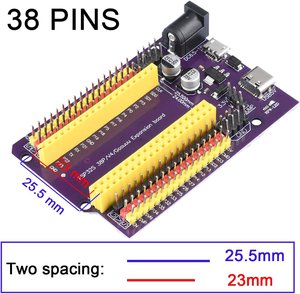 carte extension ESP 32 ESP32S 38PIN (Type C)