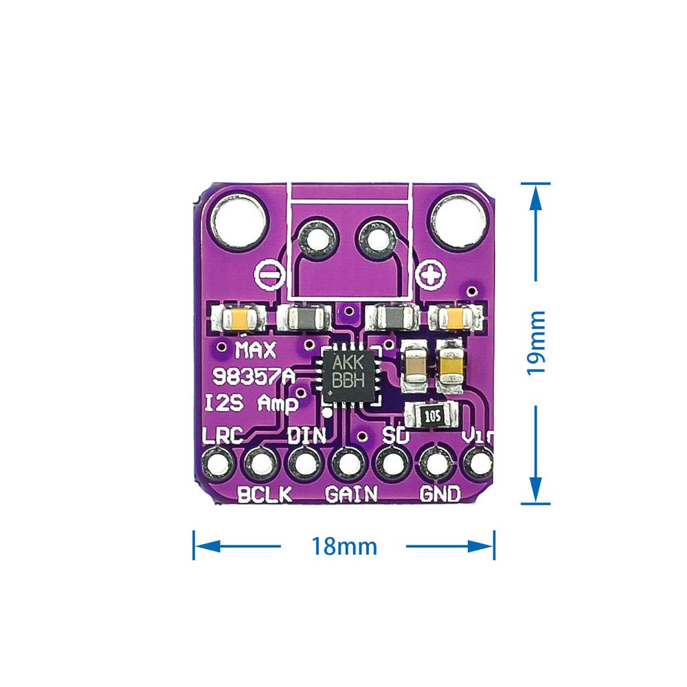 MAX98357 Module d’amplificateur de puissance audio I2S Classe D