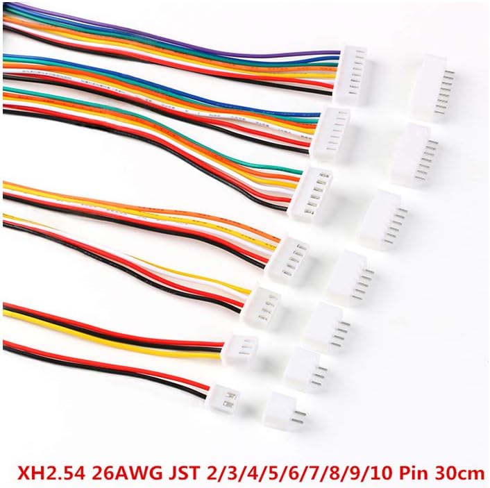 Connecteur de câble JST XH2.54 XH, 2.54mm 30cm type 26awg