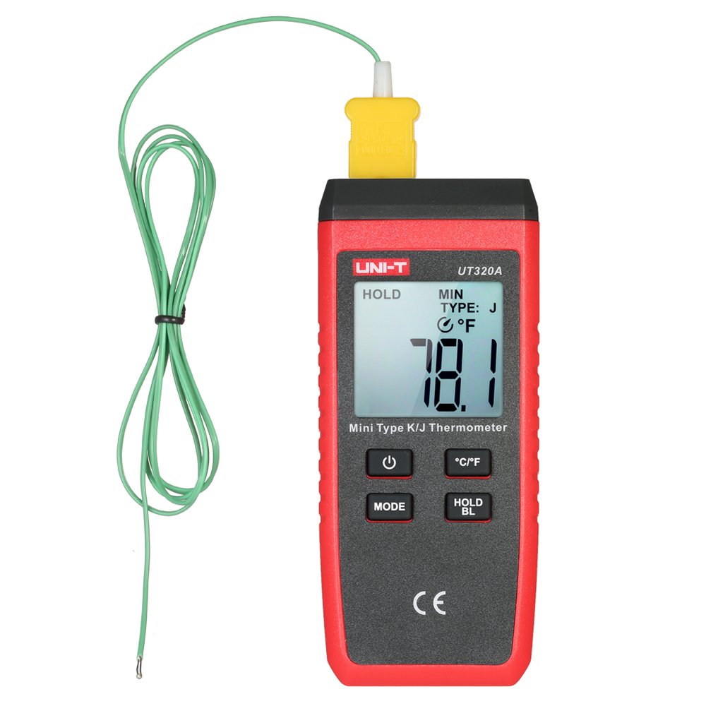 UNI-T UT320A  thermomètre thermocouple Digital -50 ℃ à 1200 ℃ Testeur Haute TEMPERATURE