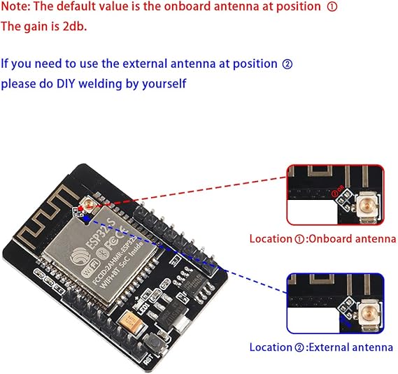 ESP32 CAMERA + SUPPORT DE PROGRAMATON