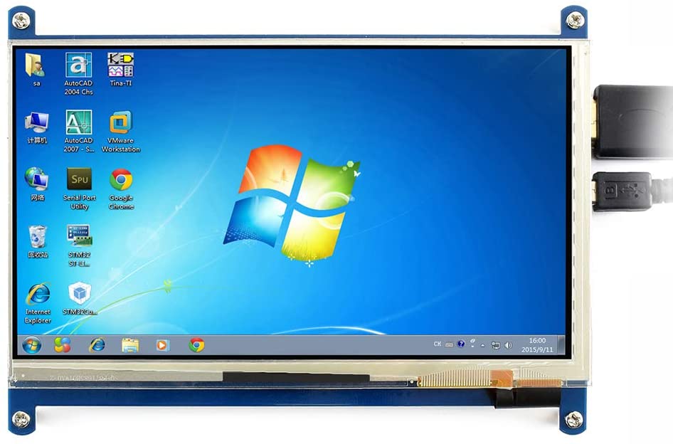 Ecran LCD 7 pouces tactile HDMI pour Raspberry
