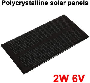 cellule solaire polycristalline 6v 2w