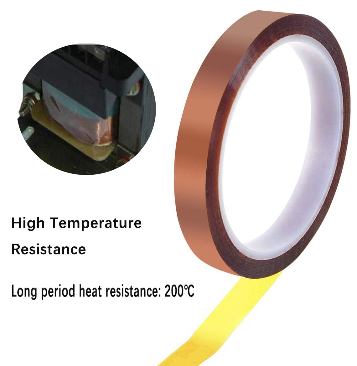 Ruban Kapton  résistant à la chaleur  pour soudage  électronique, outil de réparation L  33M / D  5mm 10mm 20mm 30mm 50mm