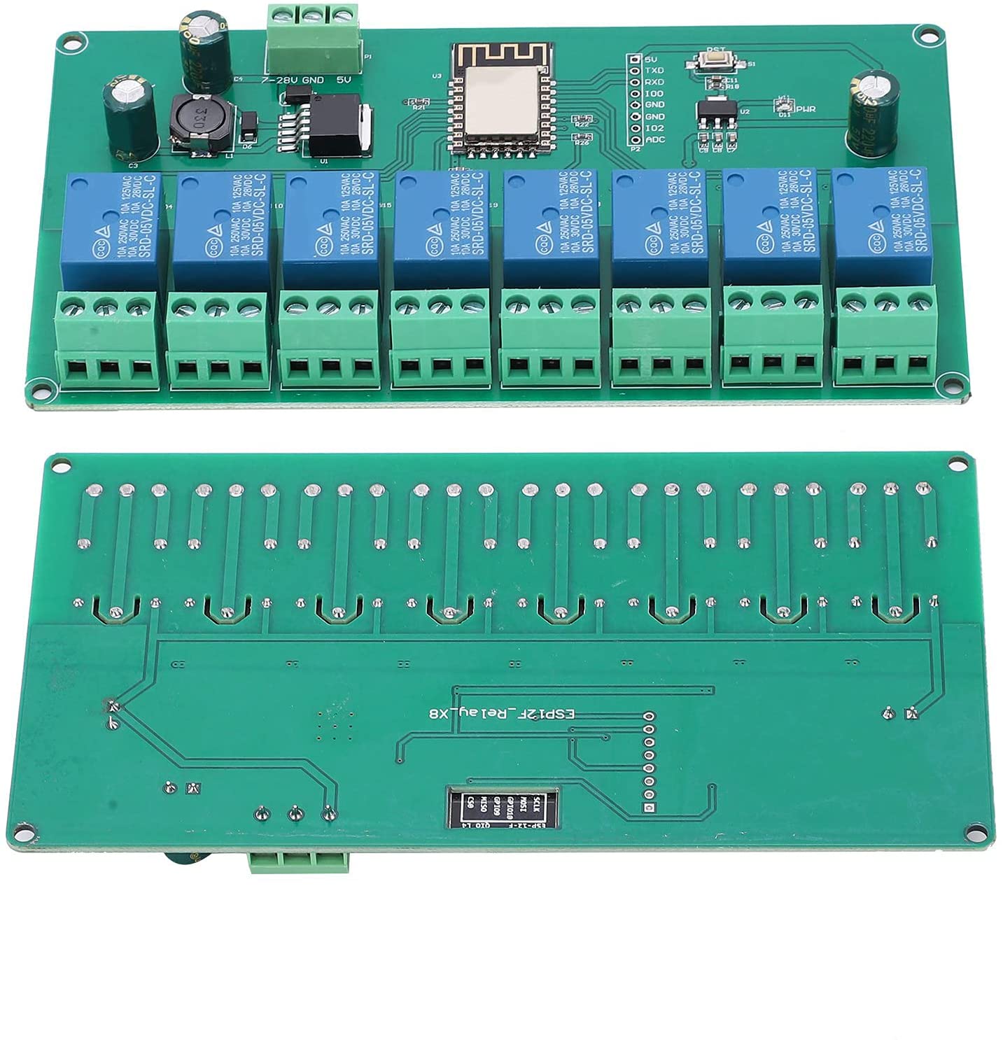 Module de Relais WIFI ESP8266 ESP-12F 2CH 5V / 8-80V Commutateur de Relais  Carte de
