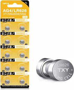 Pile de montre alcaline AG4 LR626 1.55V 377