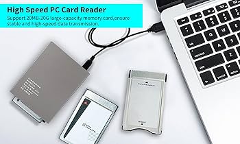 Lecteur de carte PCMCIA USB 2.0 , lecteur de carte mémoire PC Card prenant en charge 20 Mo-20 Go