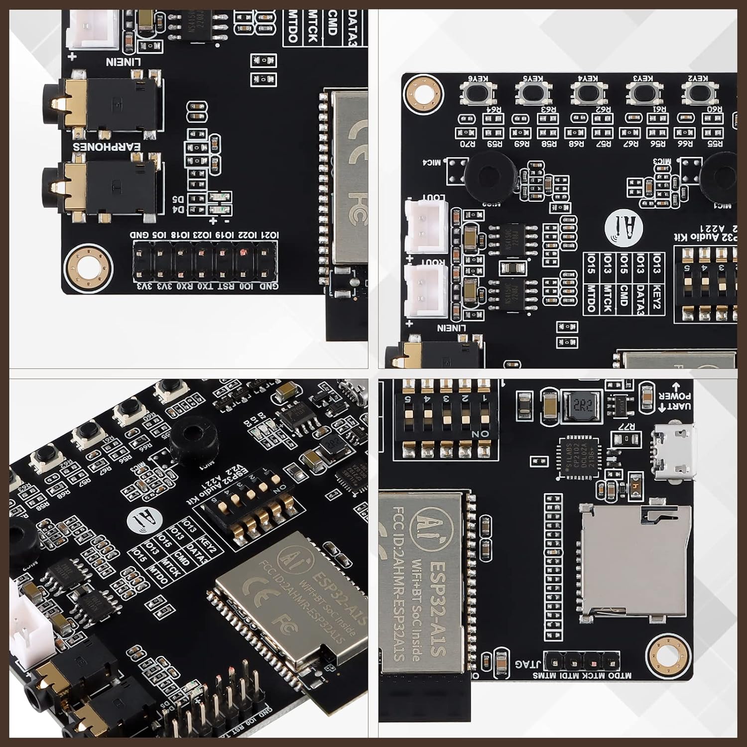 Carte de développement audio ESP32 audio kit  ESP32-A1S