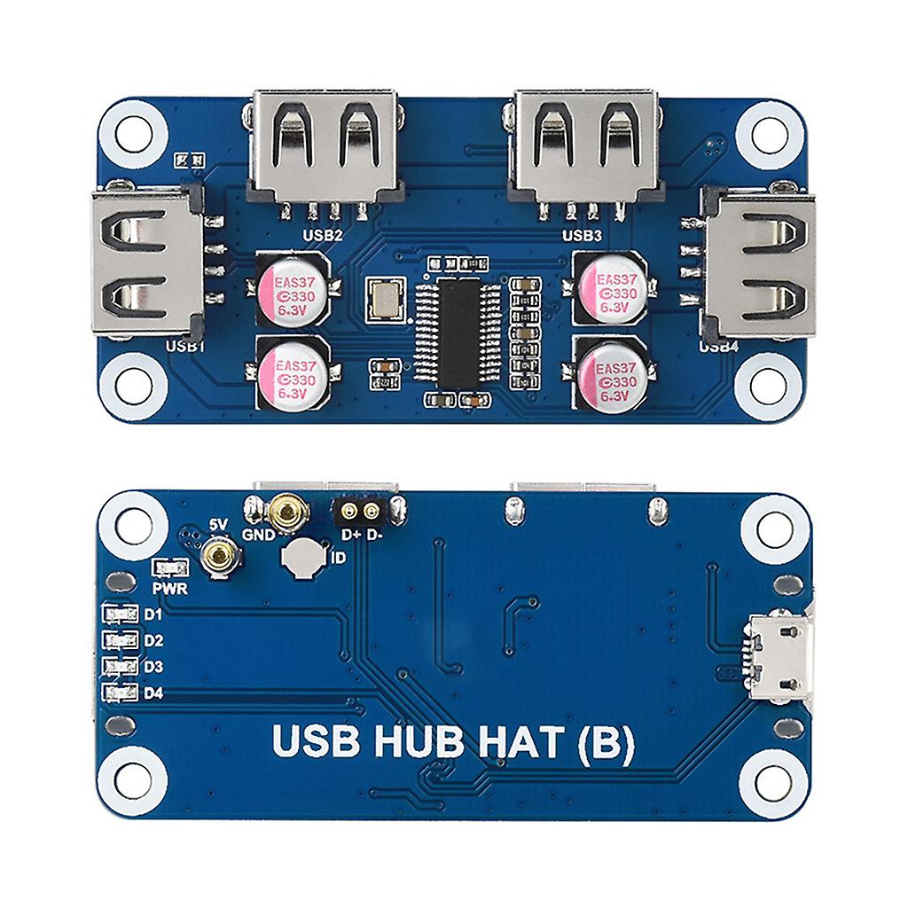 USB HUB HAT (B) pour Raspberry Pi Series, 4x USB 2.0 Ports
