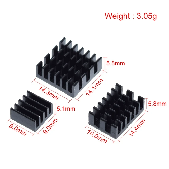 radiateur de refroidissement en aluminium pour Raspberry Pi