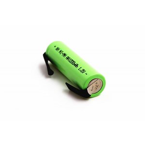 Pile au lithium rechargeable AA 1.2V + étiquette de soudure