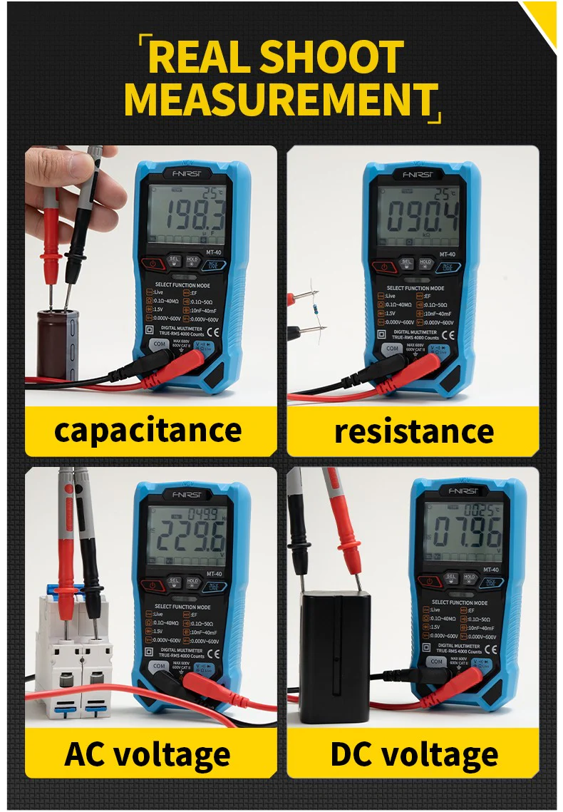 Multimetre numerique intelligent FNIRSI® MT-40