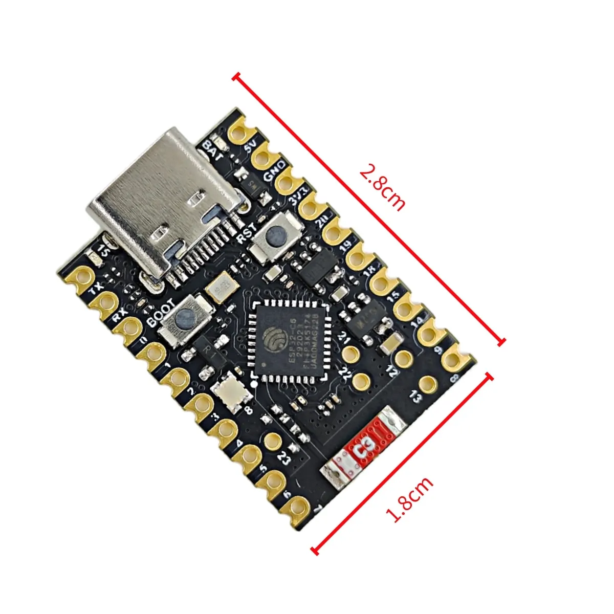 Carte de développement ESP32-H2 Super Mini WiFi Bluetooth 5.0 Type-C USB