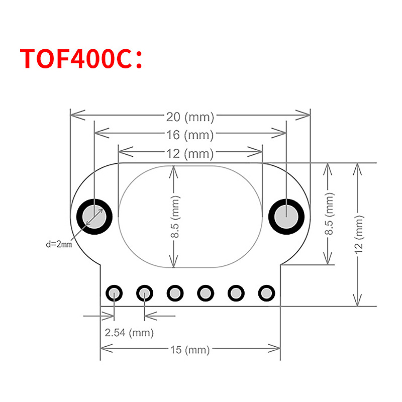 Module de capteur de Distance laser TOF400C