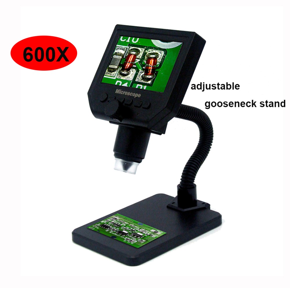 Microscope électronique USB G600 600X   SUPPORT FLEXIBLE