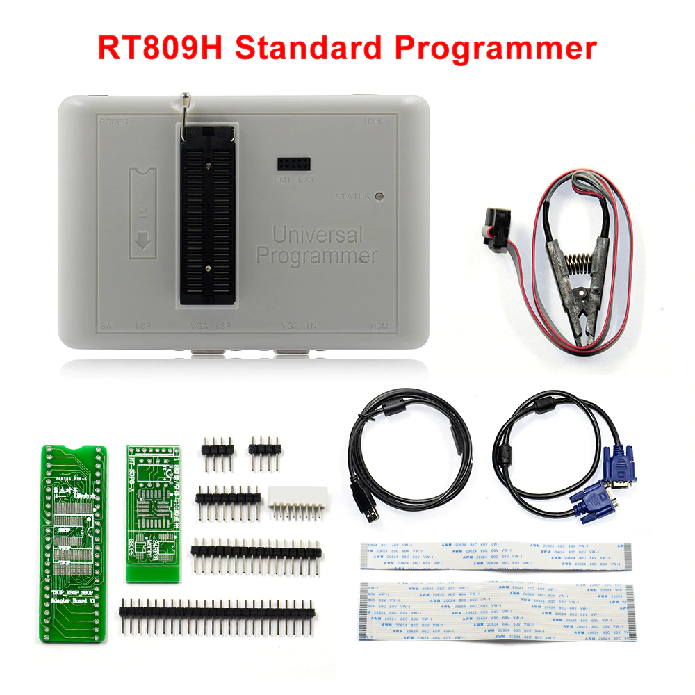 Programmateur universel RT809H avec 10 adaptateurs