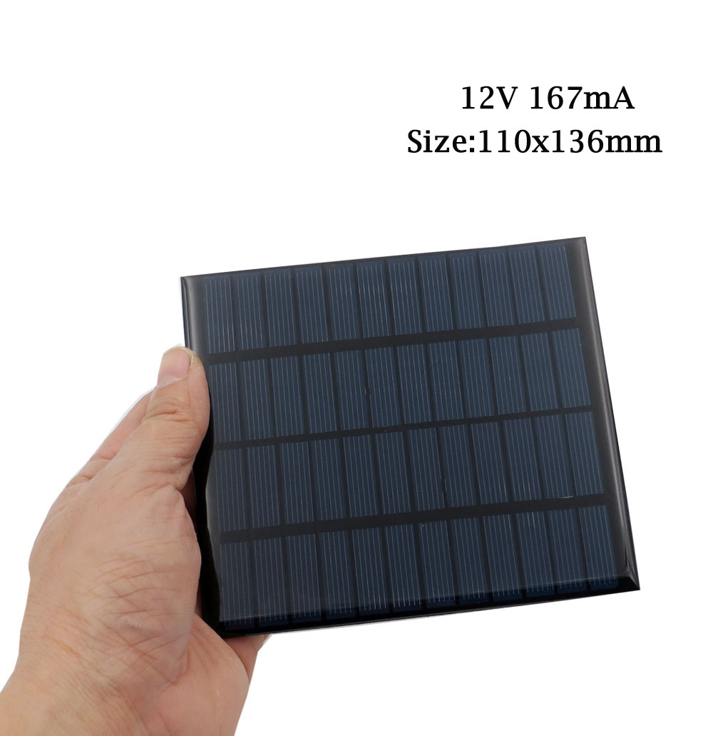 cellule solaire polycristalline 12v 2w
