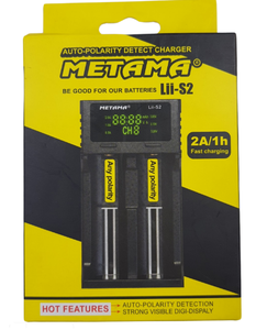 Chargeur de batterie Ni-Mh Ni-Cd Li-ion Li-Fe METAMA, Lii-S2 multi-fonction smart 2A/1h avec afficheur