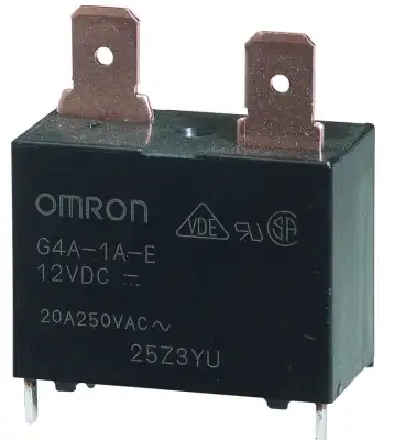 G4A-1A-E RELAIS OMRON A COSSE NOIR 12VDC 20A