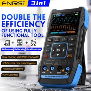 FNIRSI-Oscilloscope numérique 2C23T, MULTIMETRE + générateur de signal de fonction, dernier canal touristique 3 en 1