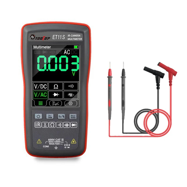 Multimetre + camera thermique numerique ET11S  Pixel mesure de tension et de courant 2 en 1