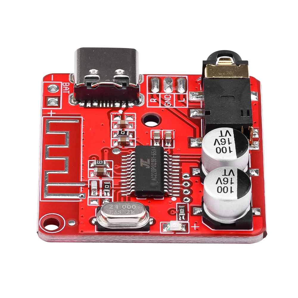 Récepteur audio Bluetooth 3.7 USB Type-C, décodeur sans perte, carte de musique stéréo sans fil.
