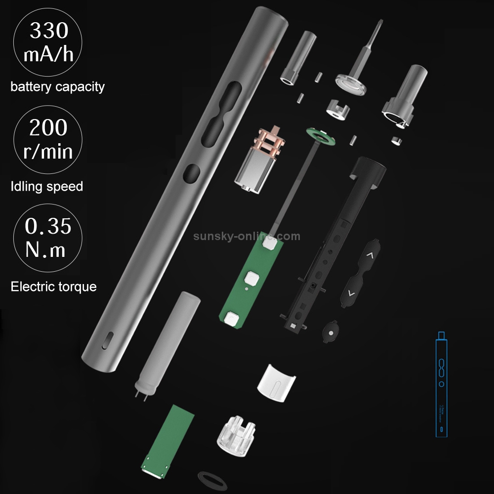 Kit de tournevis précis électrique rechargeable 28 en 1