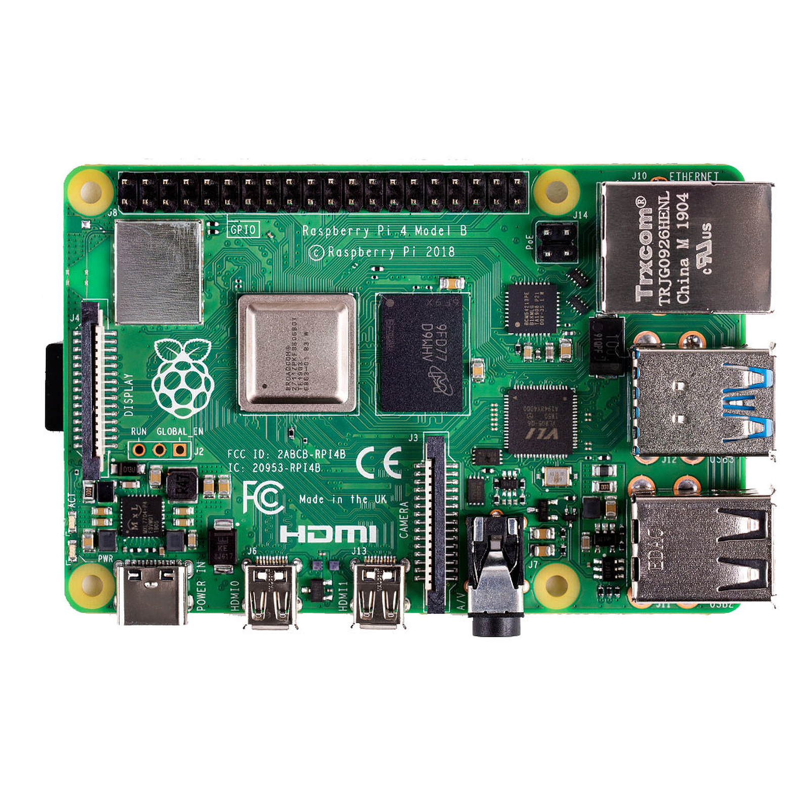 Raspberry Pi 4 modele B 1Gb 2GB 4GB 8GB