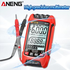 ANENG – multimètre numérique SZ01, 6000 comptage True RMS, mesureur de capacité électrique automatique, tension cc ca, résistance de courant