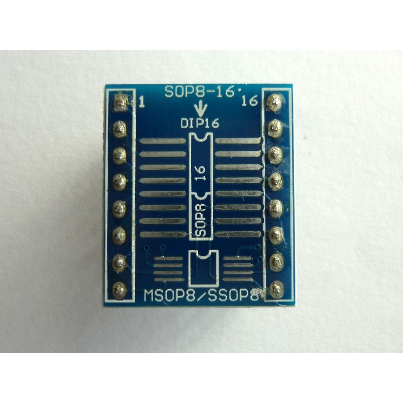 Adaptateur de programmeur SOP8 SOP16 MSOP8 SSOP8 to DIP16