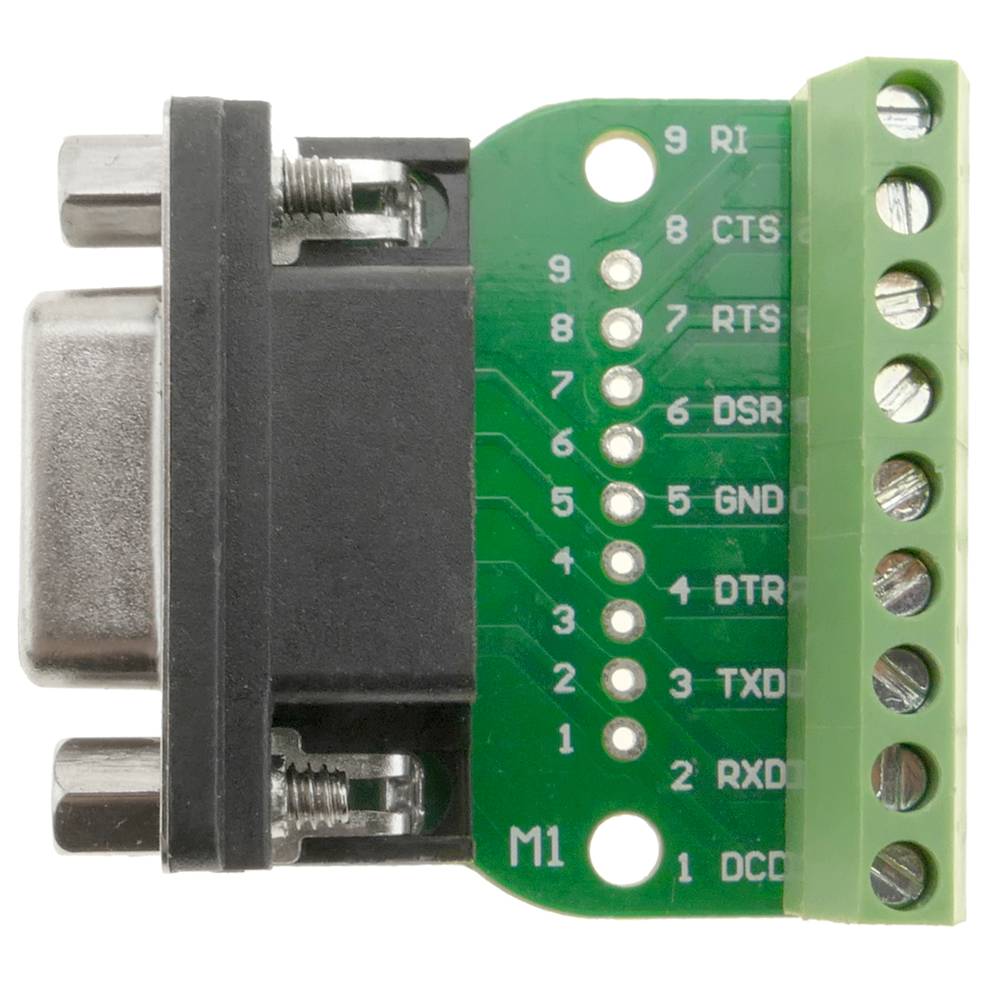 DB9 RS232 Adaptateur male a 9 Position Terminal