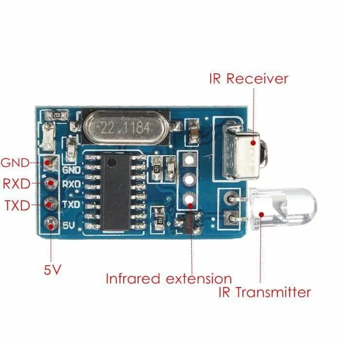 Décodeur à distance infrarouge 5V IR, émetteur de codage, récepteur sans fil