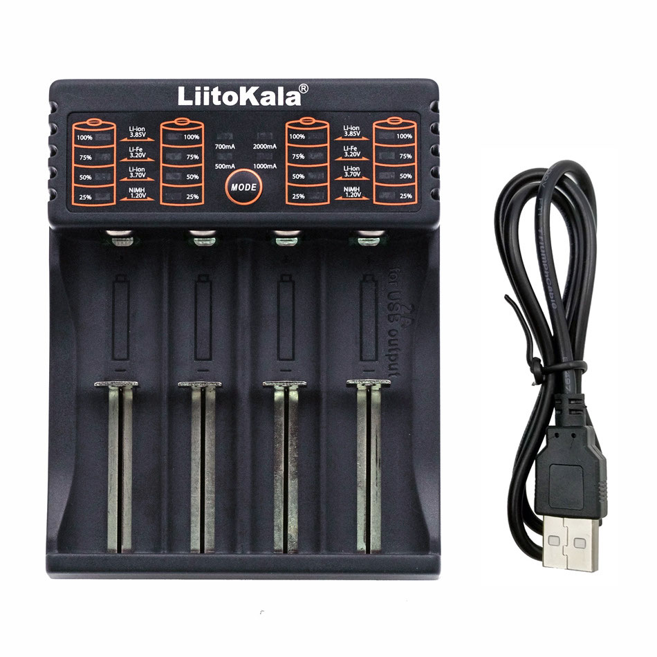 Chargeur de batterie au lithium-ion 18650 Liitokala Lii-402