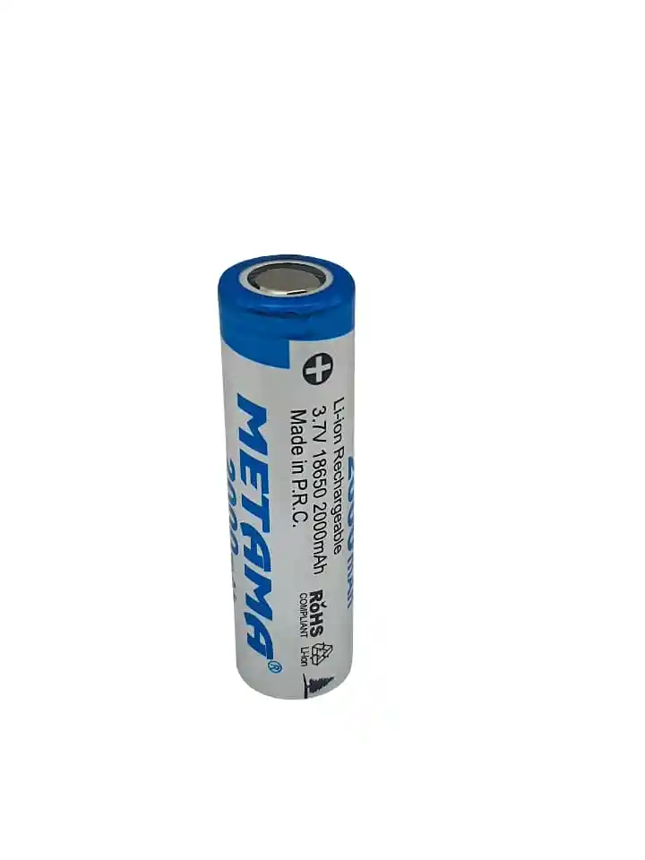 Pile au lithium rechargeable 18650 3.7V METAMA  2000mAh