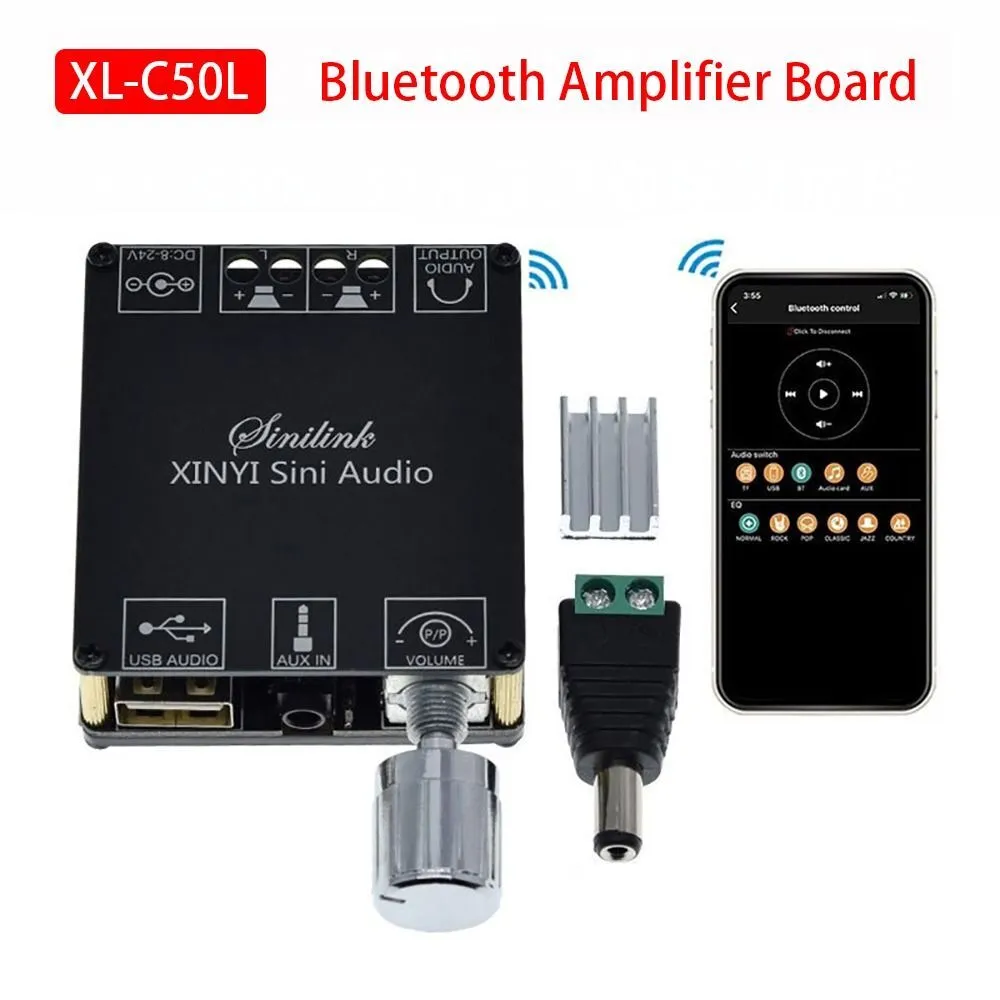 amplificateur Audio XY-C50L MINI Bluetooth 5.0 Sans Fil