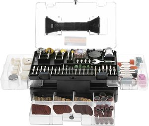 Meterk MK32 Kit d'accessoires pour outils rotatifs, 378 pièces, adapté à l'outil rotatif pour couper, poncer et meuler