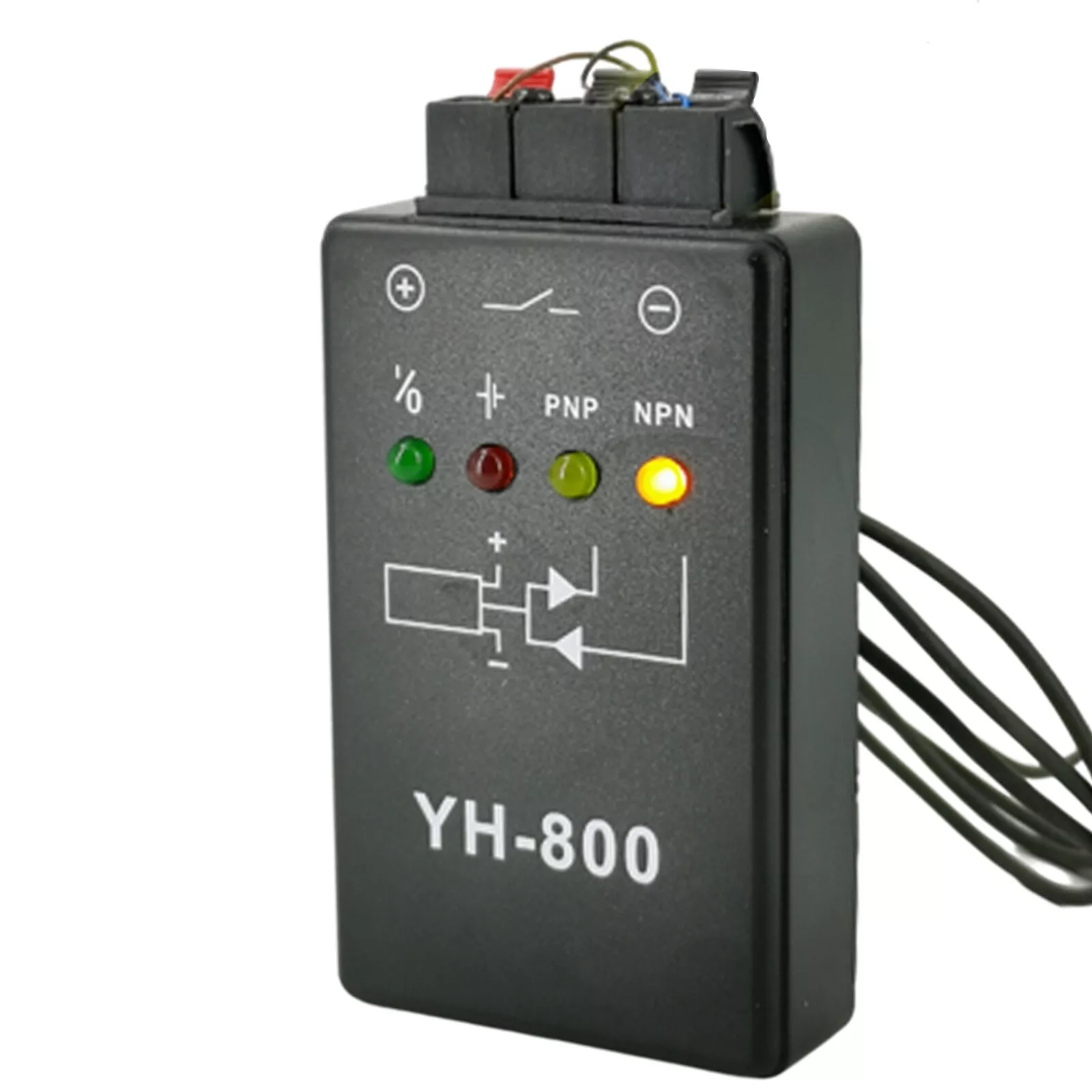 Testeur de commutateur photoelectrique YH-800 - Testeur de capteur de proximité, magnétique et à fibre avec compatibilité NPN/PNP jdy