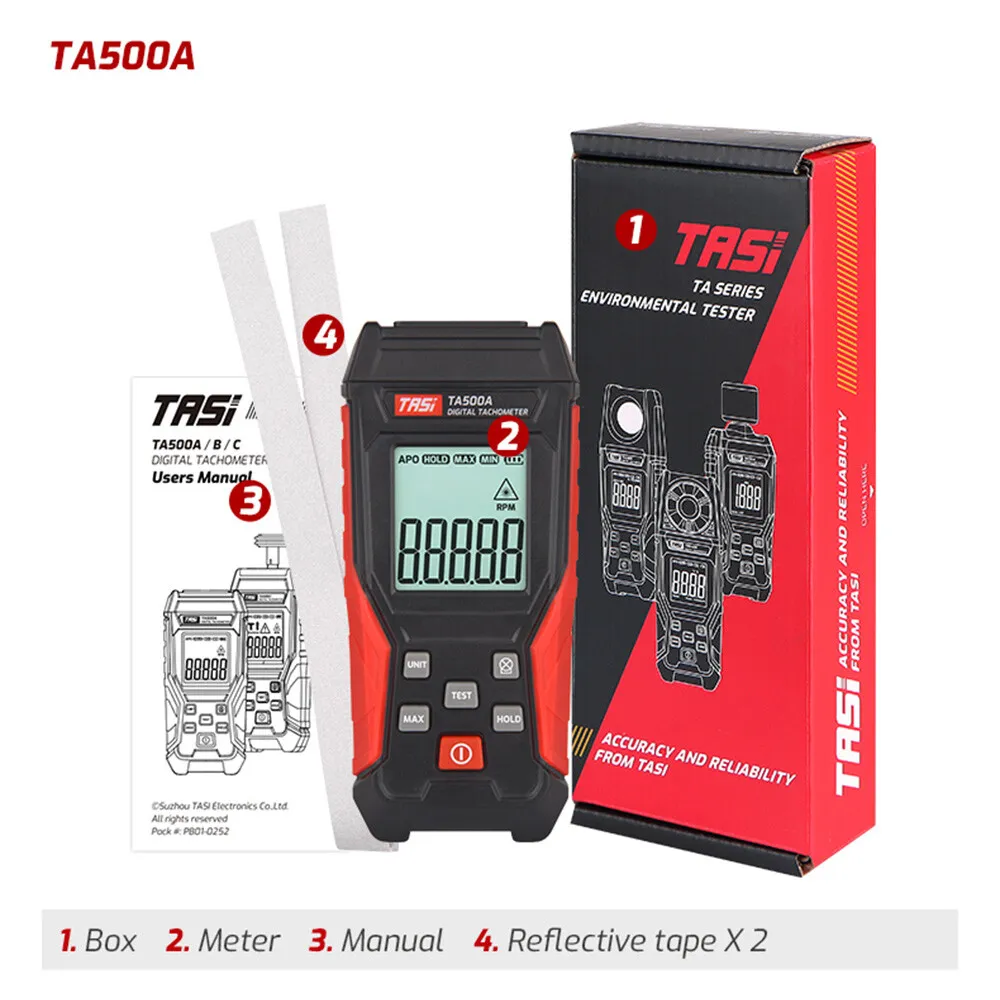 Tachymètre  laser  compteur de vitesse sans contact TA500A