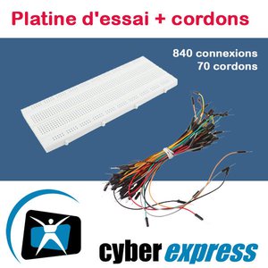 PLAQUE D'ESSAI 840 POINT + 65 PCS CéBLES DE CONNEXION